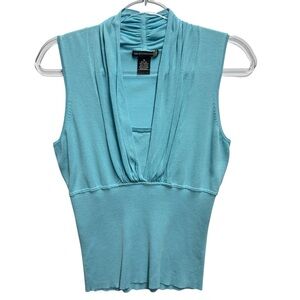 Silk Viscose Liquid Knit Sweater Vest Layered Tank Top